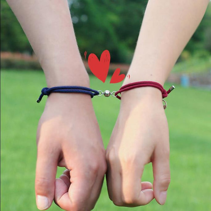 Alloy Couple Attraction Bracelets