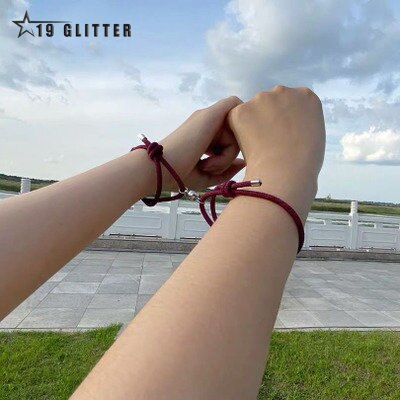 Alloy Couple Attraction Bracelets