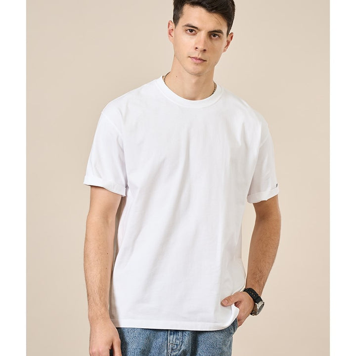 100% Cotton High quality white T-shirt