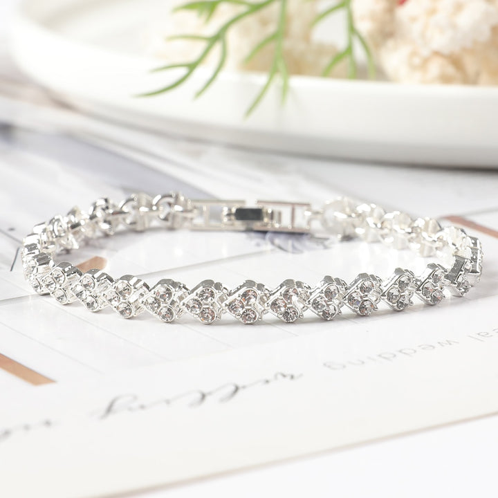 Rhinestone Infinity Bracelet