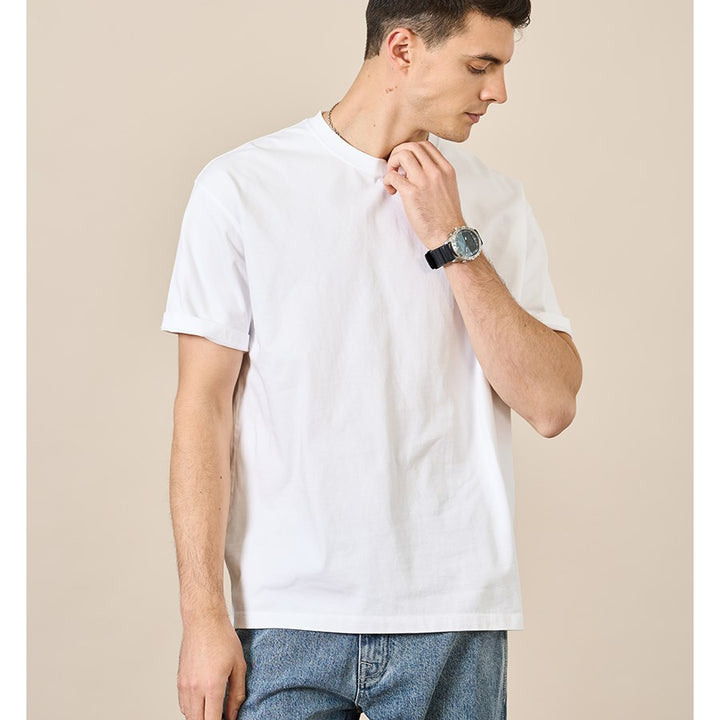 100% Cotton High quality white T-shirt