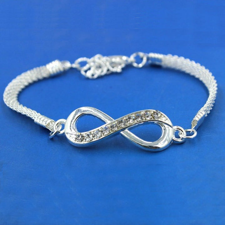 Rhinestone Infinity Bracelet