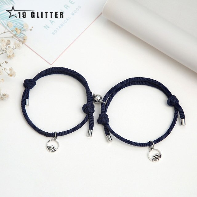 Alloy Couple Attraction Bracelets